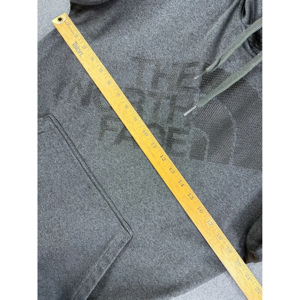 The‎ North Face Sweatshirt Mens M Gray Hoodie Logo Pocket Drawstring Pullover